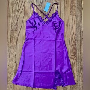 NWT Purple Nightgown Slip Dress